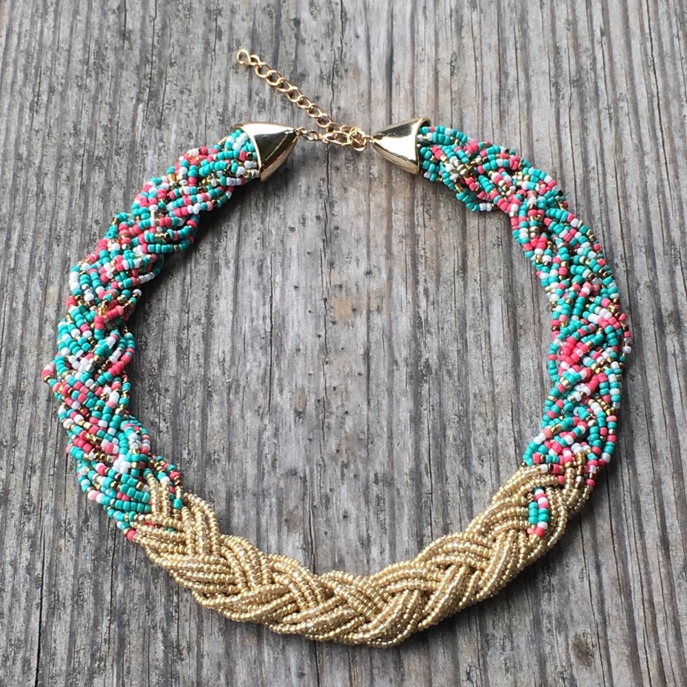Seed bead necklace.